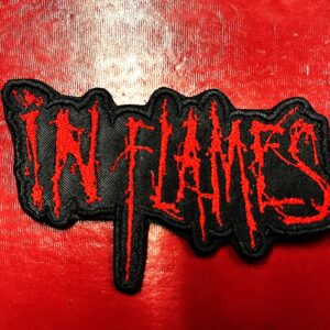 IN FLAMES...  Embroidered Patch  (death melodic)    Sweden  4538