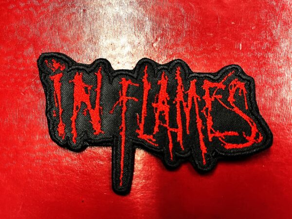 IN FLAMES...  Embroidered Patch  (death melodic)    Sweden  4538