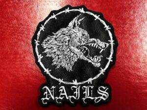 NAILS...  Embroidered Patch  (hardcore)    U.S.A   4550