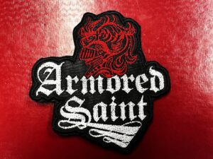 ARMORED SAINT...  Embroidered Patch  (heavy metal)    U.S.A   4587