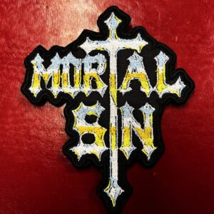 MORTAL SIN...  Embroidered Patch  (thrash metal)    Australia   4555