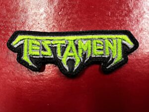 TESTAMENT...   Embroidered Patch   (Thrash Metal)   U.S.A   2909