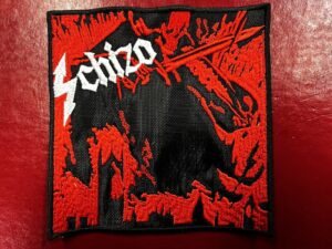SCHIZO...  Embroidered Patch (black thrash)   Italy   098