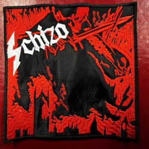 SCHIZO...  Embroidered Patch (black thrash)   Italy   098