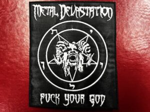 METAL DEVASTATION...   Embroidered Patch   (black metal)   U.S.A.   157