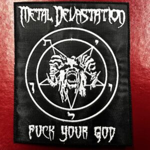 METAL DEVASTATION... Embroidered Patch (black metal) U.S.A. 157