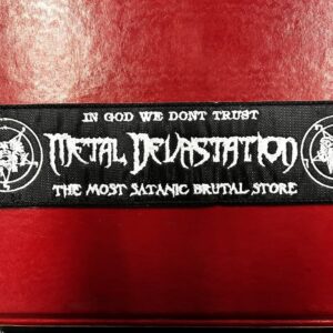 METAL DEVASTATION... Embroidered Patch (black metal) U.S.A. 4177
