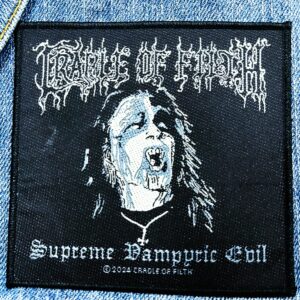 CRADLE OF FILTH...  Official Woven Patch (symphonic black)    U.K   (3971)
