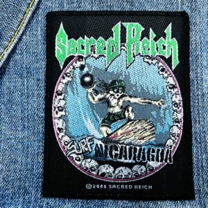 SACRED REICH...  Official Woven Patch  (thrash metal)   U.S.A   (967)