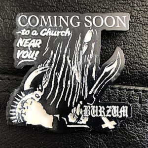 BURZUM...  Metal Pin / Badge  (black metal)     Norway   722