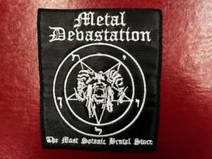 METAL DEVASTATION...   Embroidered Patch   (black metal)   U.S.A.   3420
