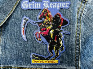 GRIM REAPER...  Woven Patch  (nwobhm)   U.K  3951