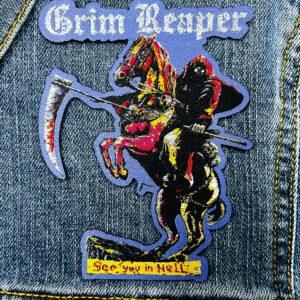 GRIM REAPER...  Woven Patch  (nwobhm)   U.K  3951