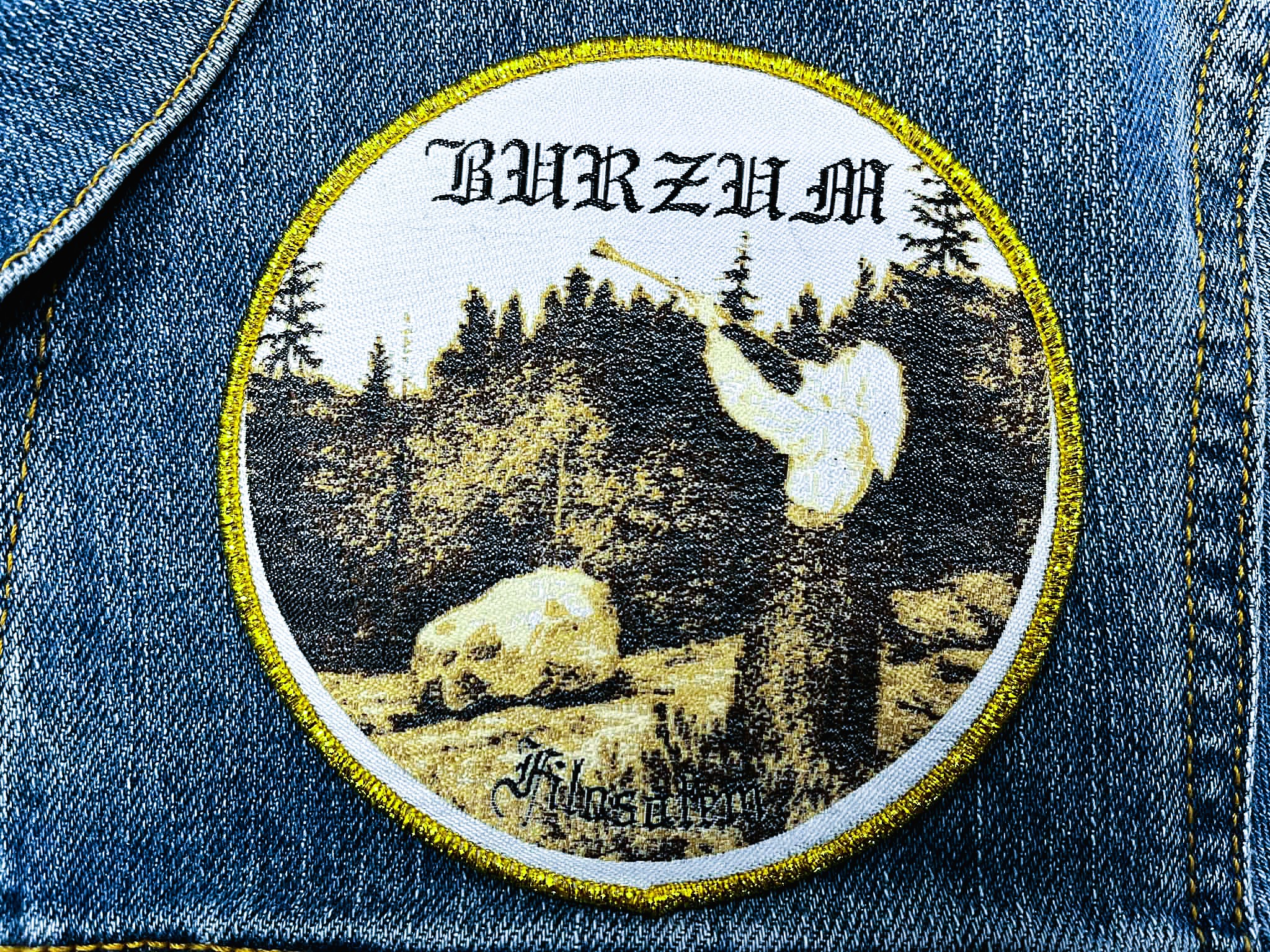 BURZUM... Woven Patch (black metal) Norway 304
