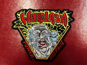 WHIPLASH...  Embroidered Patch  (thrash metal)    U.S.A  4044