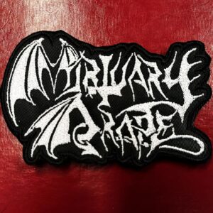 MORTUARY DRAPE...  Embroidered Patch  (black metal)    Italy  4642