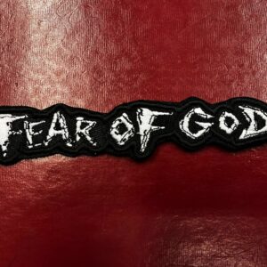 FEAR OF GOD...  Embroidered Patch  (grindcore noise)    Switzerland   4632