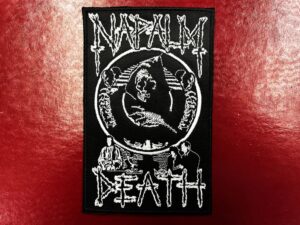 NAPALM DEATH...  Embroidered Patch  (death grind)    U.K   1005
