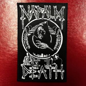 NAPALM DEATH...  Embroidered Patch  (death grind)    U.K   1005