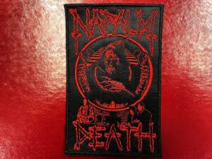 NAPALM DEATH...  Embroidered Patch  (death grind)    U.K   2242