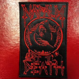 NAPALM DEATH...  Embroidered Patch  (death grind)    U.K   2242