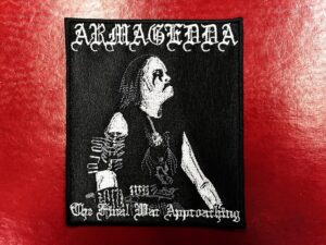 ARMAGEDDA...  Embroidered Patch  (black metal)    Sweden    3014