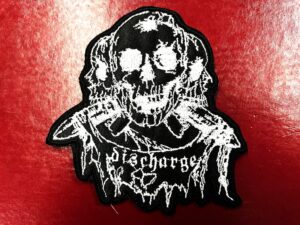 DISCHARGE...  Embroidered Patch  (hardcore punk)    U.K   4604
