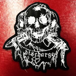DISCHARGE...  Embroidered Patch  (hardcore punk)    U.K   4604