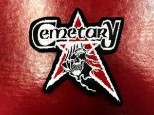 CEMETARY...  Embroidered Patch  (death metal)    Sweden   4605