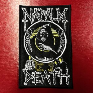 NAPALM DEATH...  Embroidered Patch  (death grind)    U.K   4611