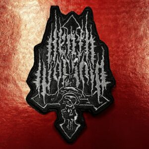 DEATH WORSHIP...  Embroidered Patch  (black death)    Germany    4684