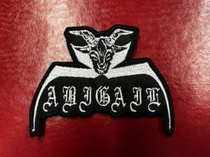 ABIGAIL...  Embroidered Patch  (black metal)    Japan    4696