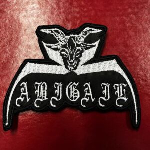 ABIGAIL...  Embroidered Patch  (black metal)    Japan    4696