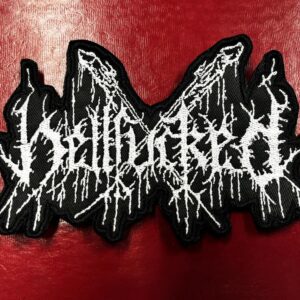 HELLFUCKED...  Embroidered Patch  (black metal)    Germany   4647