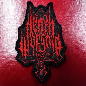 DEATH WORSHIP...  Embroidered Patch  (black death)    Germany    4655