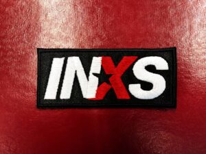 INXS...  Embroidered Patch  (new wave)    Ireland  2448