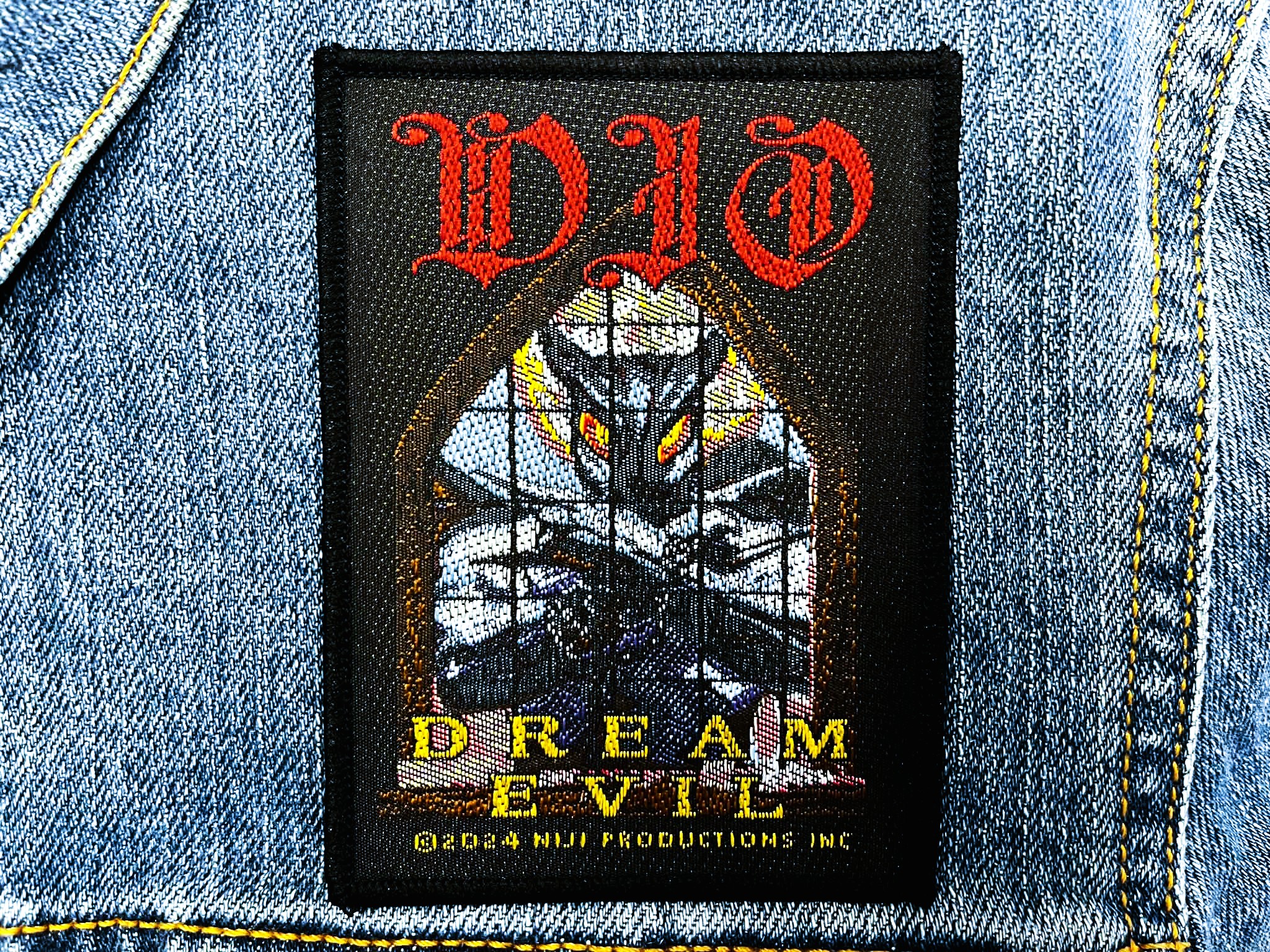 DIO... Official Woven Patch (heavy metal) U.S.A (RAZAMATAZ095)