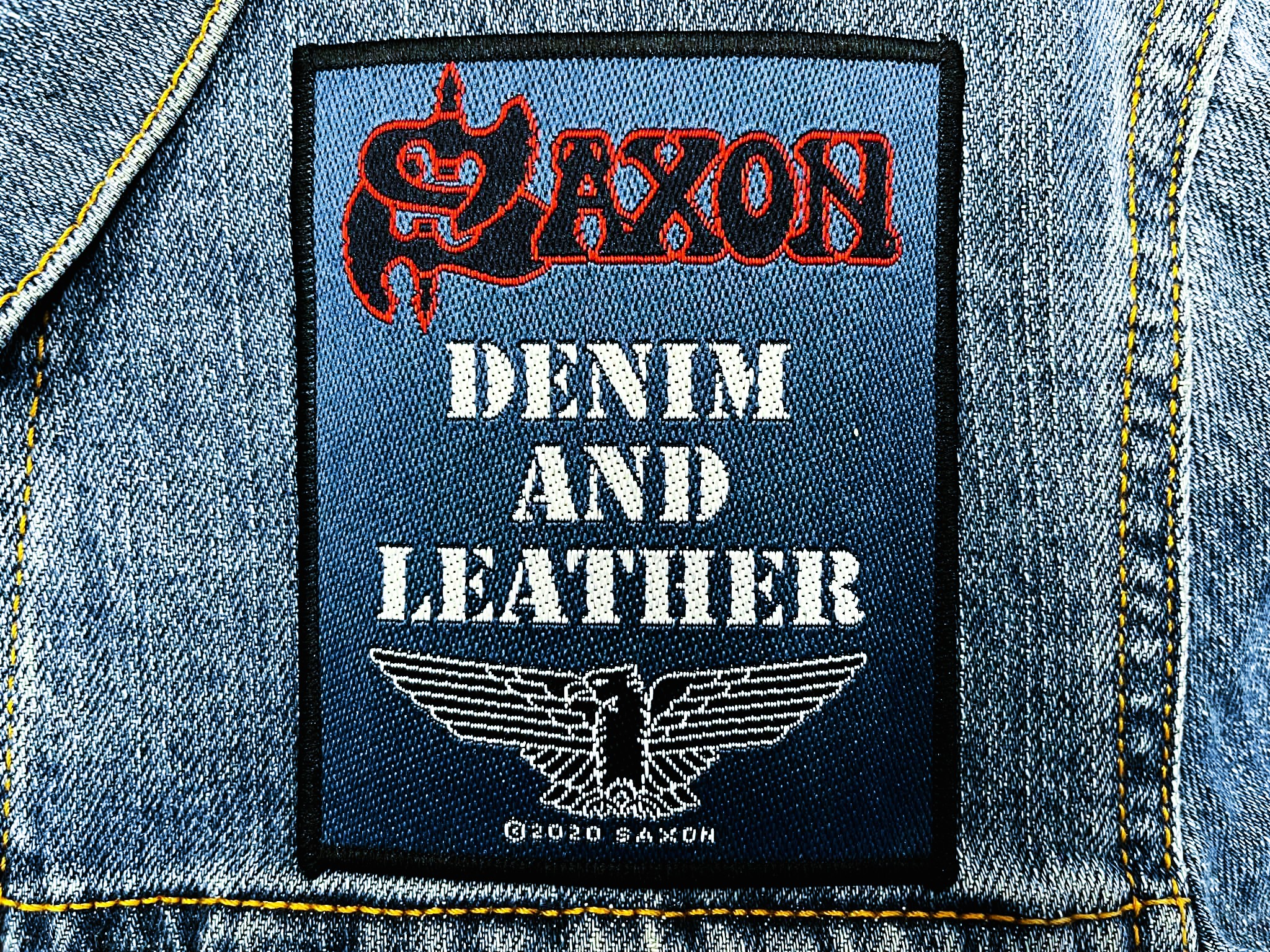 SAXON... Official Woven Patch (nwobhm) U.K (3581)