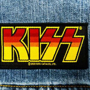 KISS...  Official Woven Patch  (hard rock)   U.S.A   (4180)