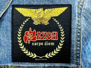 SAXON...  Official  Woven  Patch  (nwobhm)    U.K   (4170)