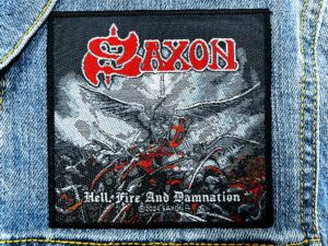 SAXON...  Official  Woven  Patch  (nwobhm)    U.K   (4173)