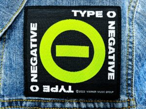 TYPE O NEGATIVE...  Official Woven Patch (gothic doom)   U.S.A   (657)