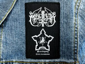 MARDUK...  Official Woven Patch (black metal)    Sweden   (RAZAMATAZ099)