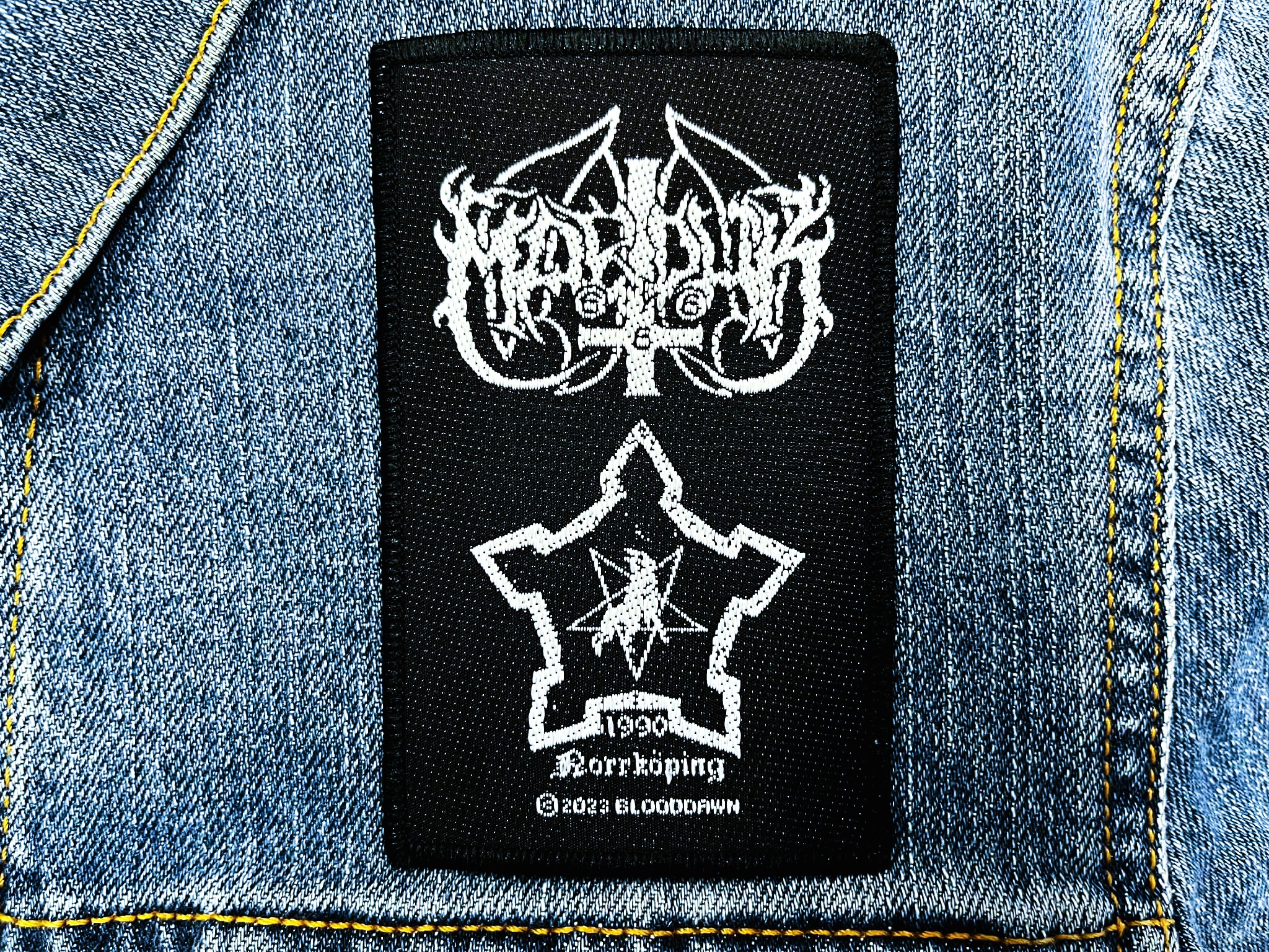 MARDUK... Official Woven Patch (black metal) Sweden (RAZAMATAZ099)
