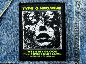 TYPE O NEGATIVE...  Official Woven Patch (gothic doom)   U.S.A   (2667)