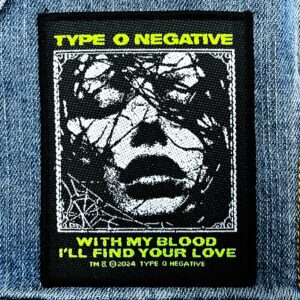 TYPE O NEGATIVE... Official Woven Patch (gothic doom) U.S.A (2667)