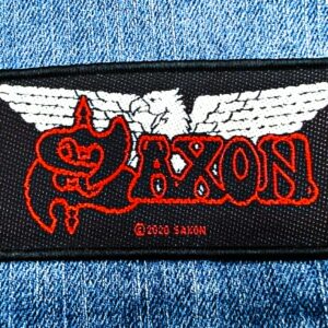 SAXON...  Official  Woven  Patch  (nwobhm)    U.K   (417)