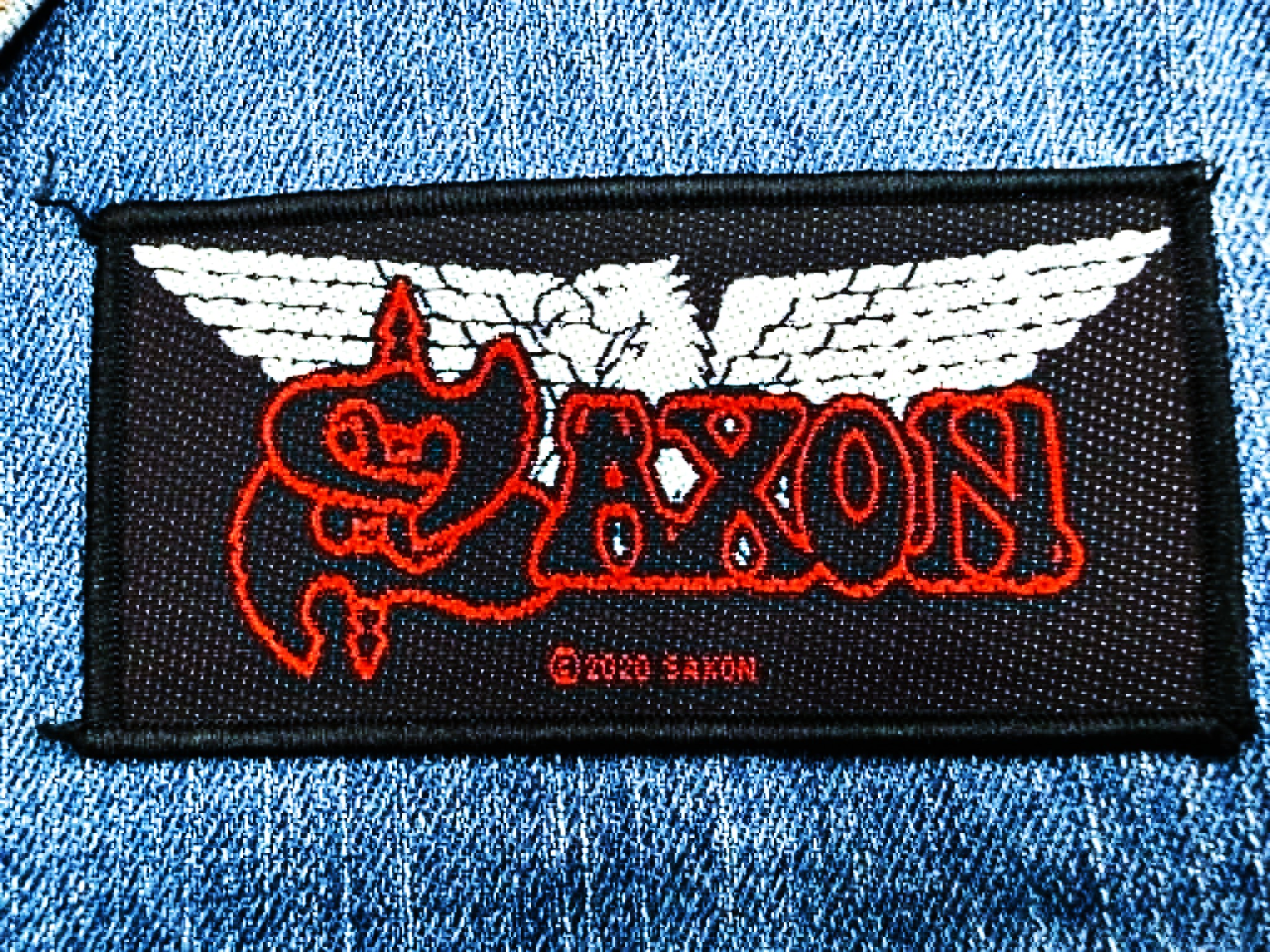 SAXON... Official Woven Patch (nwobhm) U.K (417)