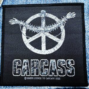 CARCASS... Official Woven Patch (death grind) U.K. (RAZA16)