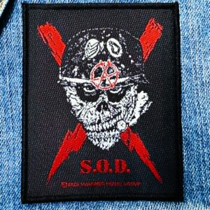 S.O.D... Official Woven Patch (thrash metal) U.S.A (1553)